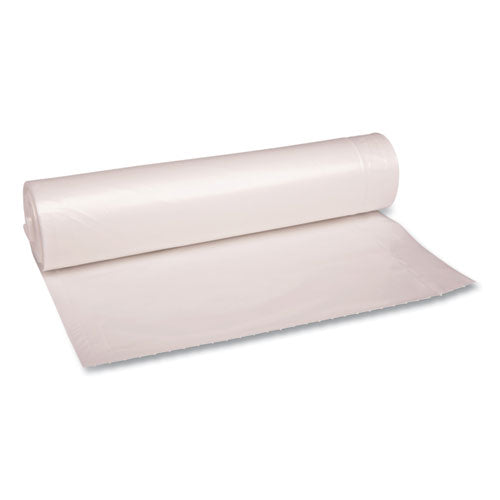 Recycled Low-density Polyethylene Can Liners, 56 Gal, 1.4 Mil, 43" X 47", Clear, 10 Bags/roll, 10 Rolls/carton