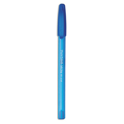 Inkjoy 100 Ballpoint Pen, Stick, Medium 1 Mm, Blue Ink, Translucent Blue Barrel, Dozen
