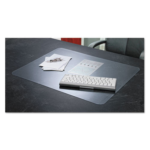 Krystalview Desk Pad With Antimicrobial Protection, Matte Finish, 36 X 20, Clear