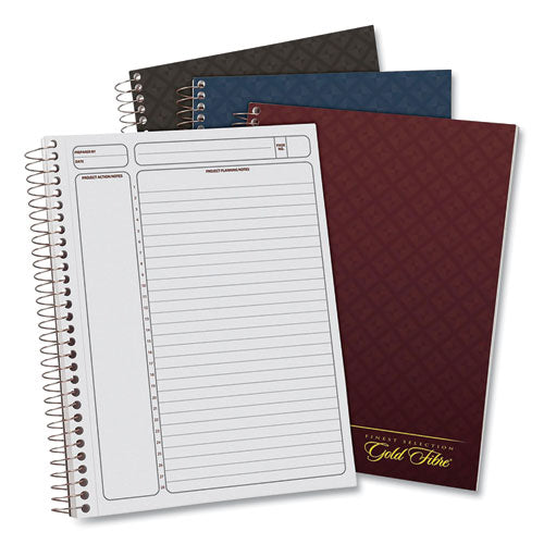 Gold Fibre Project Planner, 1-subject, Lecture/cornell Rule, Randomly Assorted Cover Color, (84) 9.5 X 7.25 Sheets