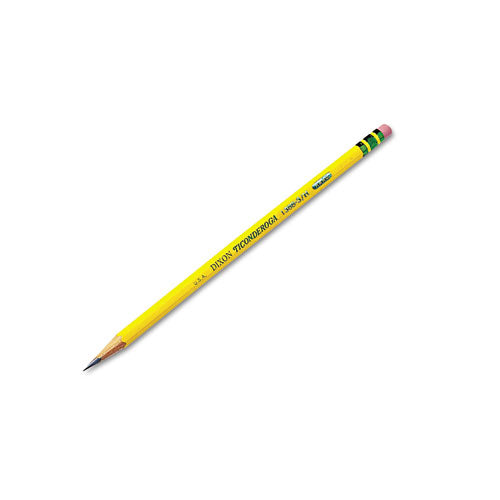 Pencils, H (#3), Black Lead, Yellow Barrel, Dozen