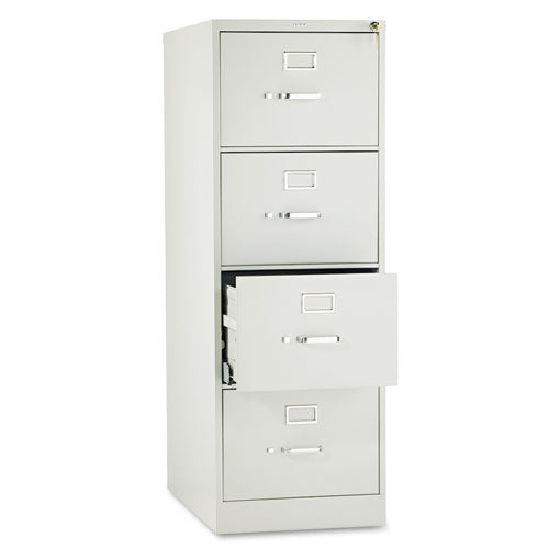 510 Series Vertical File, 4 Legal-size File Drawers, Light Gray, 18.25" X 25" X 52"