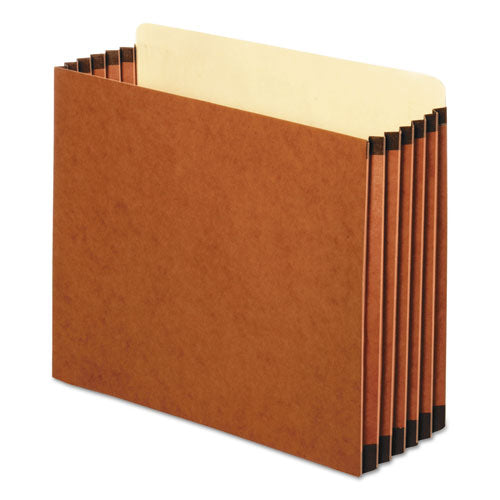 File Cabinet Pockets, 5.25" Expansion, Letter Size, Redrope, 10/box