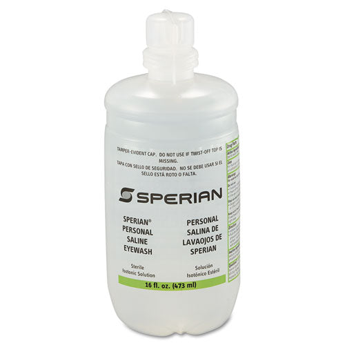 Saline Personal Eyewash Bottles, 16 Oz Bottle