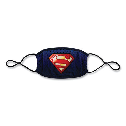 Cloth Face Mask, Superman Logo Print, Cotton/polyester/spandex, Adult