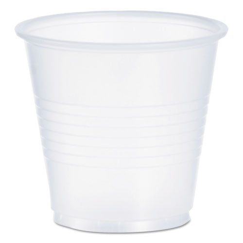 High-impact Polystyrene Cold Cups, 3.5 Oz, Translucent, 100/pack