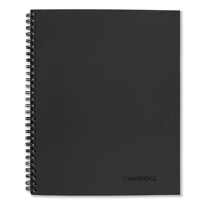 Wirebound Business Notebook, 1-subject, Wide/legal Rule, Black Linen Cover, (80) 9.5 X 6.63 Sheets