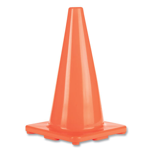 Hi-visibility Vinyl Cones, 18" Tall, Orange