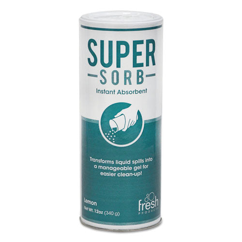 Super-sorb Liquid Spill Absorbent, Lemon Scent, 720 Oz, 12 Oz Shaker Can