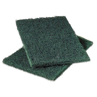 Heavy-duty Scouring Pad 86, 6 X 9, Green, Dozen