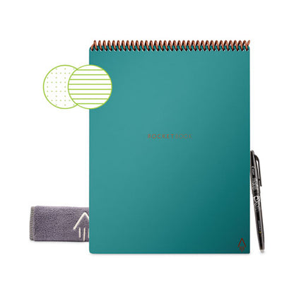 Flip Smart Notepad, Teal Cover, Lined/dot Grid Rule, 8.5 X 11, White, 16 Sheets