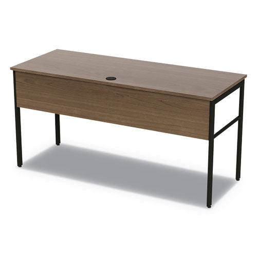 Urban Series Desk Workstation, 59" X 23.75" X 29.5", Natural Walnut