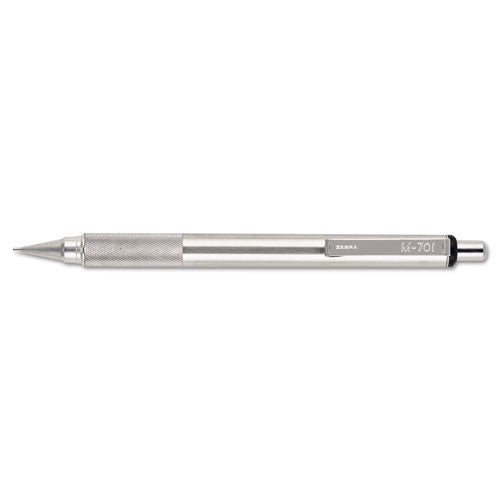 M-701 Mechanical Pencil, 0.7 Mm, F (#2.5), Black Lead, Silver Barrel