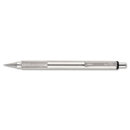 M-701 Mechanical Pencil, 0.7 Mm, F (#2.5), Black Lead, Silver Barrel