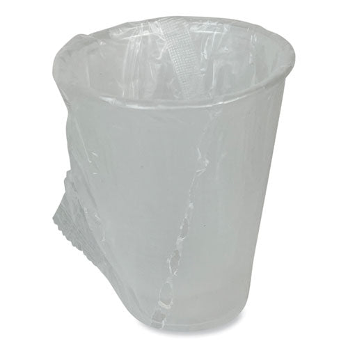 Translucent Plastic Cold Cups, Individually Wrapped, 9 Oz, Polypropylene, 1,000/carton