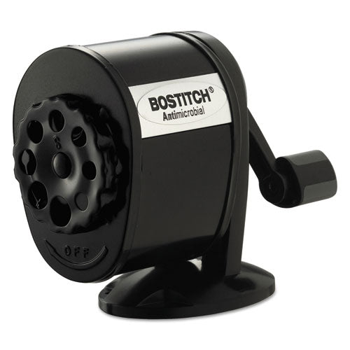 Metal Manual Pencil Sharpener, Manually-powered, 5.44" X 2.69" X 4.33", Black