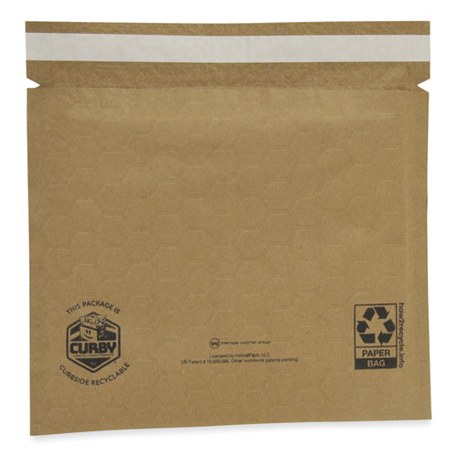 Curby Mailer Self-sealing Recyclable Mailer, Paper Padding, Self-adhesive, #2, 11.38 X 9.5, 30/carton