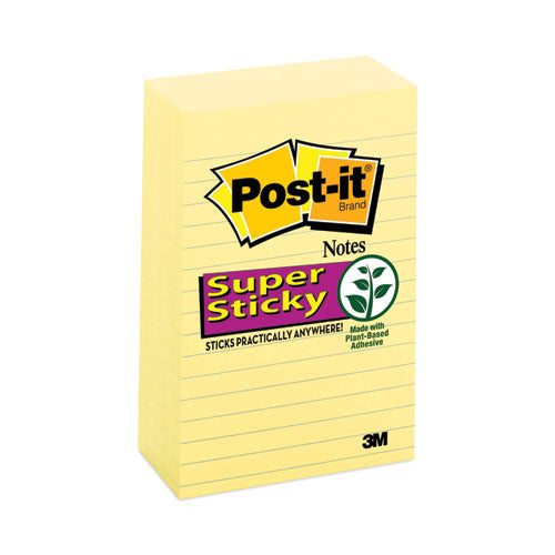 Pads In Canary Yellow, Note Ruled, 4" X 6", 90 Sheets/pad, 5 Pads/pack