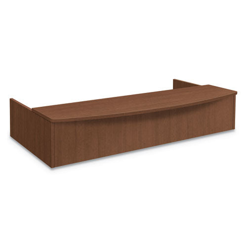 Foundation Reception Station With Bow Front, 72" X 36" X 14.25", Shaker Cherry