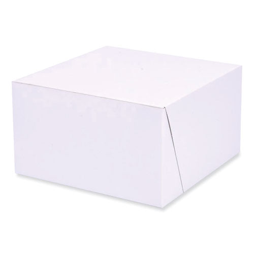 Bakery Boxes, Standard, 7 X 7 X 4, White, Paper, 250/carton
