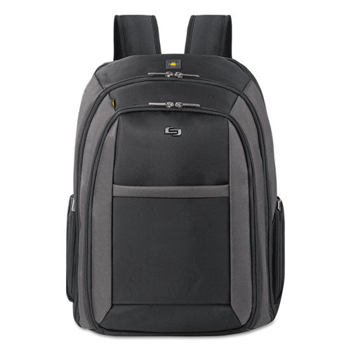 Pro Checkfast Backpack, Fits Devices Up To 16", Ballistic Polyester, 13.75 X 6.5 X 17.75, Black