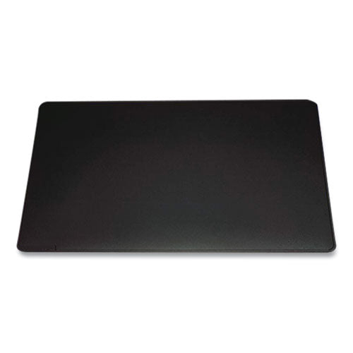 Anti-slip Contoured Edge Pvc Desk Pad, 20.5 X 25.5, Black