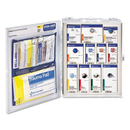Ansi 2015 Smartcompliance Food Service Cabinet W/o Medication, 25 People, 94 Pieces, Metal Case