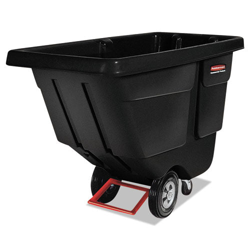 Rotomolded Tilt Truck, 202 Gal, 450 Lb Capacity, Plastic, Black