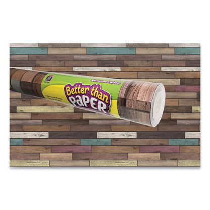 Better Than Paper Bulletin Board Roll, 4 Ft X 12 Ft, Reclaimed Wood