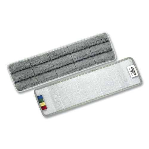 Omniclean Microfiber Pads, 16", Gray, 5/pack