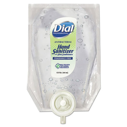 Antibacterial Gel Hand Sanitizer Refill For Versa Dispenser, Fragrance-free, 15 Oz, 6/carton
