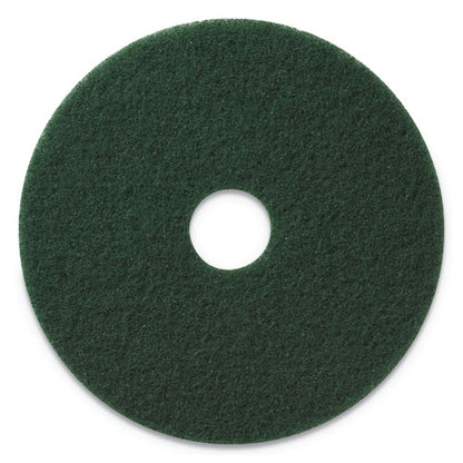 Scrubbing Pads, 20" Diameter, Green, 5/carton