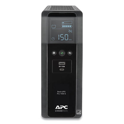 Br1500ms Back-ups Pro Br Series Sinewave Battery Backup System, 10 Outlets, 1,500 Va, 1,080 J