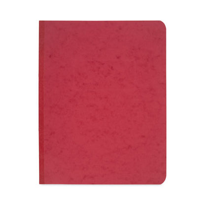Pressboard Report Cover With Tyvek Reinforced Hinge, Two-piece Prong Fastener, 3" Capacity, 8.5 X 11, Red/red
