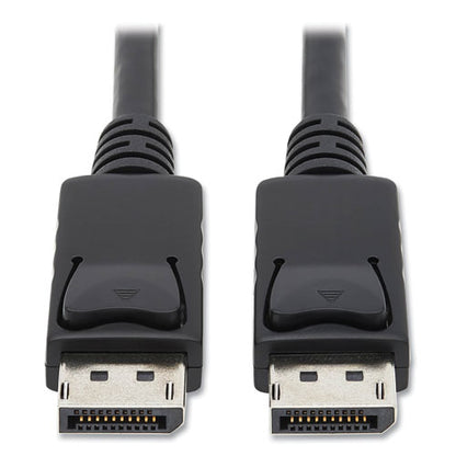 Displayport Cable With Latches (m/m), 6 Ft, Black