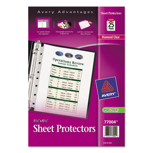 Top Load Sheet Protector, Heavyweight, 8.5 X 5.5, Clear, 25/pack ...