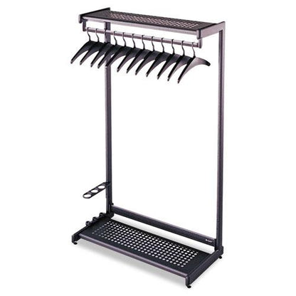 Rack,coat,24"snglside,bk