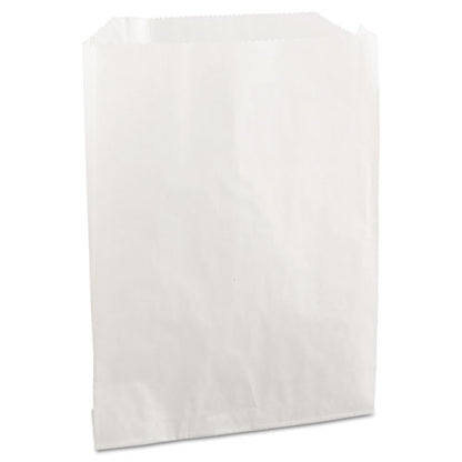 Grease-resistant Single-serve Bags, 6" X 7.25", White, 2,000/carton