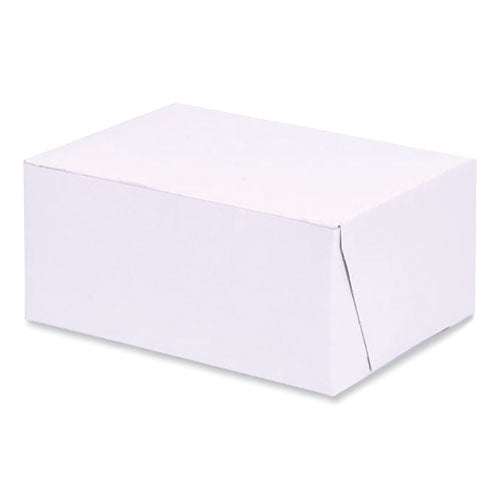 Bakery Boxes, Standard, 6 X 4.45 X 2.75, White, Paper, 250/carton