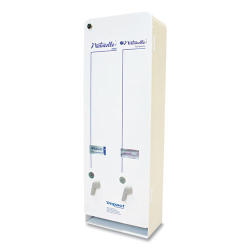 Naturelle J6-rc Enamel Feminine Dual Dispenser, Metal, 10.63 X 5.63 X 30.5, White