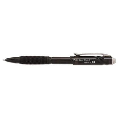 Twist-erase Gt Pencils, 0.5 Mm, Hb (#2), Black Lead, Black Barrel