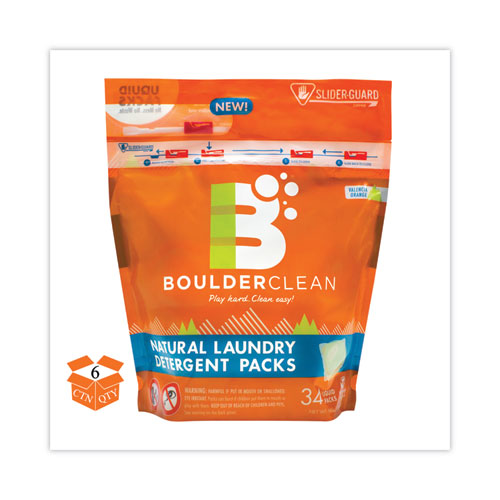 Laundry Detergent Packs, Valencia Orange, 34/pouch, 6 Pouches/carton