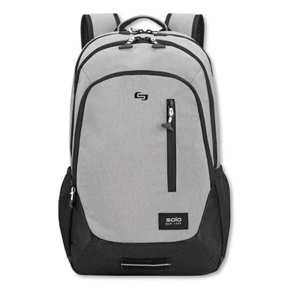 Region Backpack, Fits Devices Up To 15.6", Nylon/polyester, 13 X 5 X 19, Light Gray