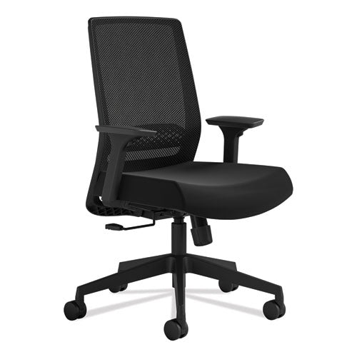 Medina Basic Task Chair, Supports Up To 275 Lb, 18" To 22" Seat Height, Black