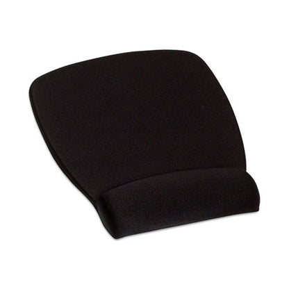 Antimicrobial Foam Mouse Pad With Wrist Rest, 8.62 X 6.75, Black