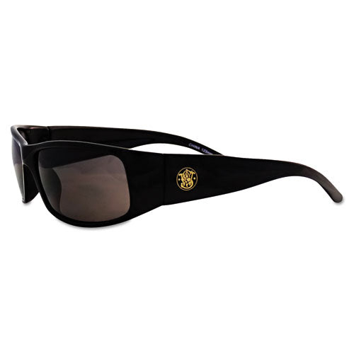 Elite Safety Eyewear, Black Frame, Smoke Anti-fog Lens