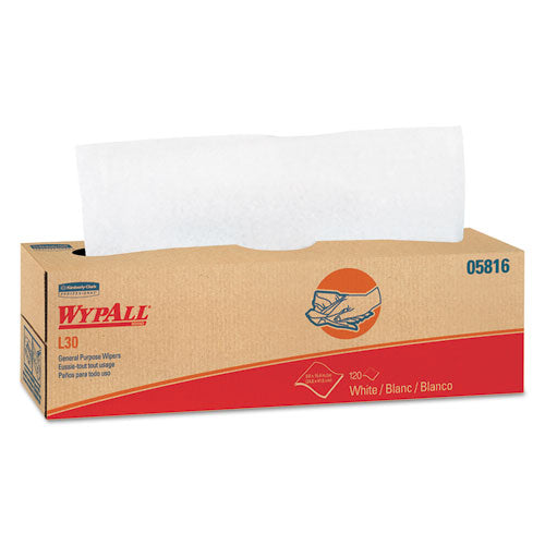 L30 Towels, Pop-up Box, 9.8 X 16.4, White, 120/box, 6 Boxes/carton