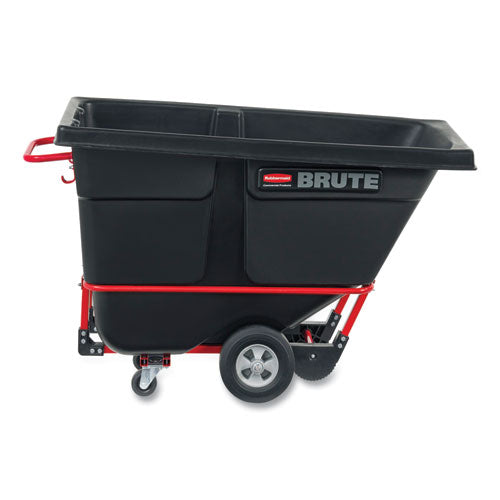 Rotomolded Tilt Truck, 0.5 Cu Yd, 850 Lb Capacity, Plastic, Black