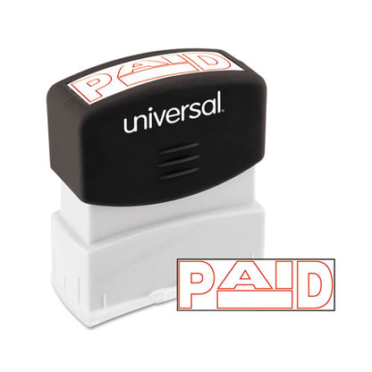 Message Stamp, Paid, Pre-inked One-color, Red