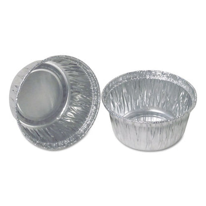 Aluminum Round Containers, 4 Oz, 3" Diameter X 1.56"h, Silver, 1,000/carton